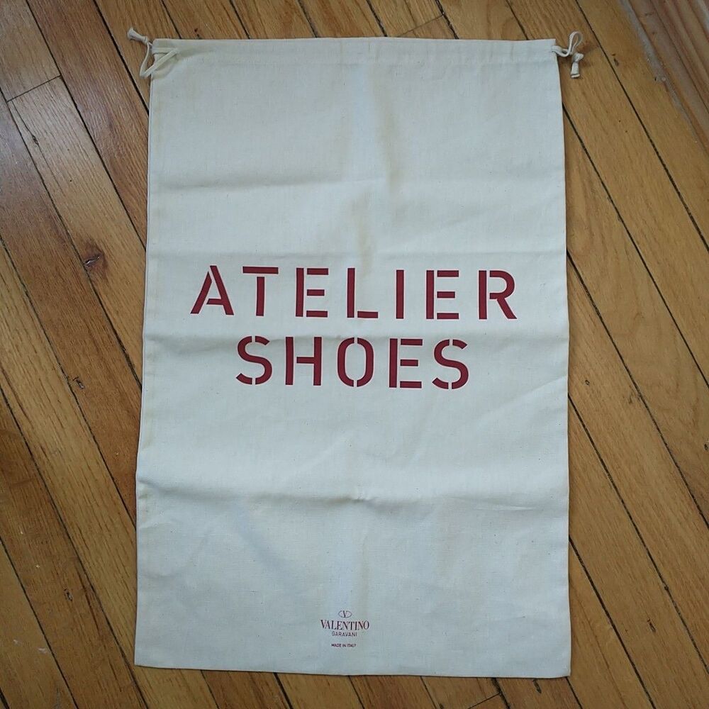 Large Authentic Valentino Garavani ATELIER Cotton Dust Bag Drawstring 15x22"